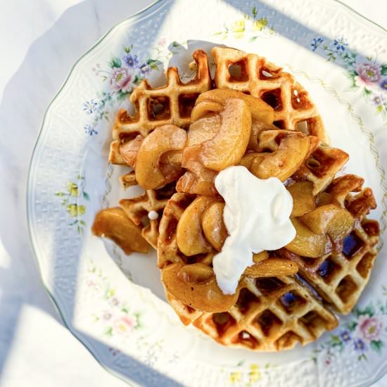 Chai Spiced Waffles - Recipe photo by cooksleepread