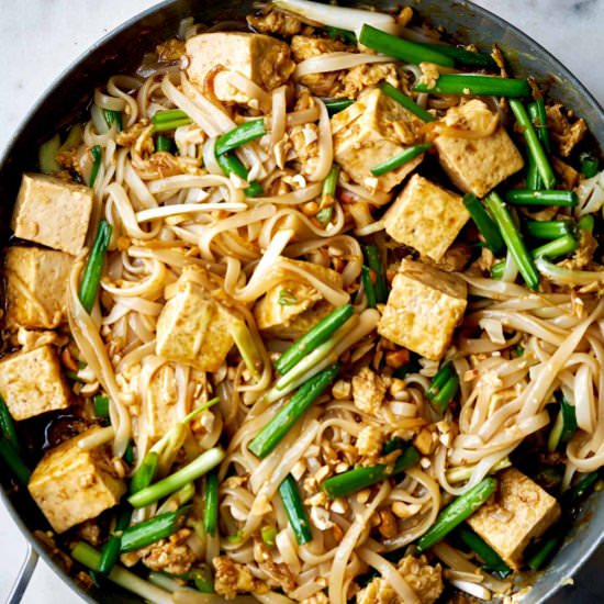 Rice Noodle Stir Fry with Tofu - Recipe photo by proportionalplate