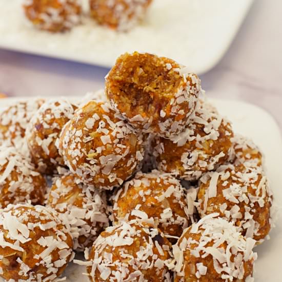 Carrot Cake energy Balls - Recipe photo by Elke living