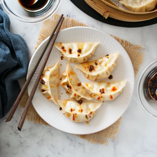 Pork and Cabbage Dumplings - Recipe photo by scruffandsteph