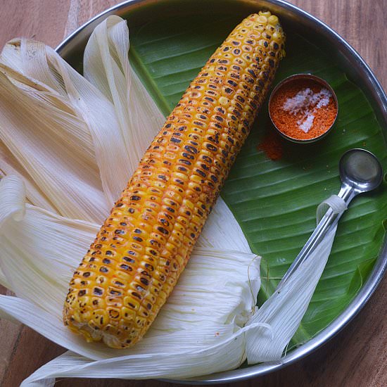 Corn on the Cob - Recipe photo by Sharmila Kingsly