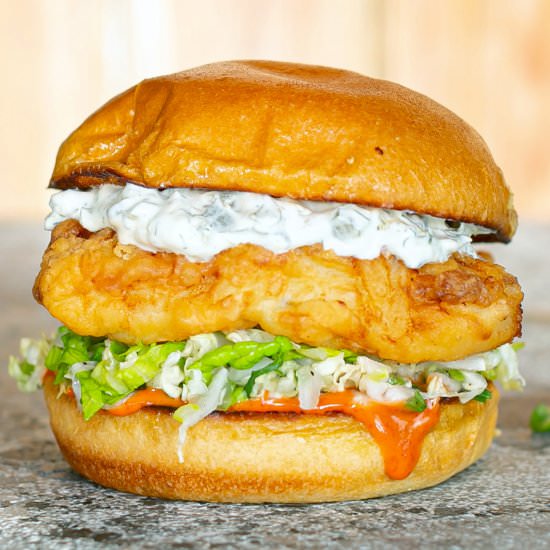 Fish Banger Burger - Recipe photo by Flaevor