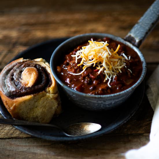 Crock Pot Chili Recipe - Recipe photo by Chicken Fried Kitchen