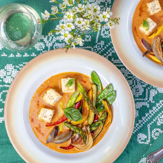red coconut curry - Recipe photo by a zest for life
