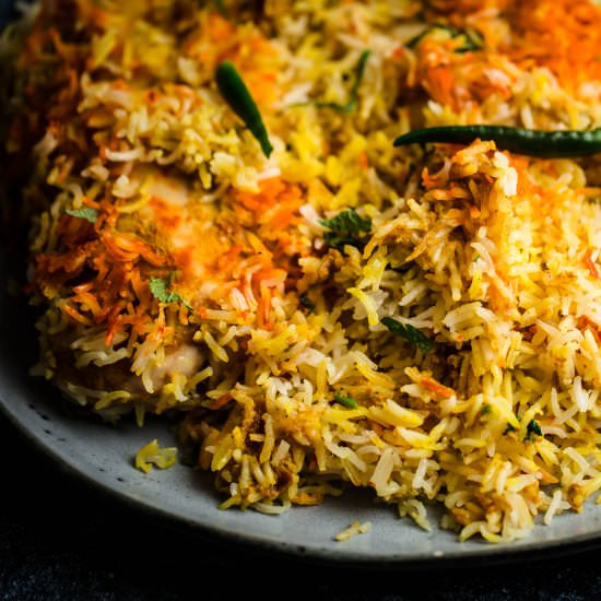 Hyderabadi chicken biryani - Recipe photo by tiffinandteaofficial