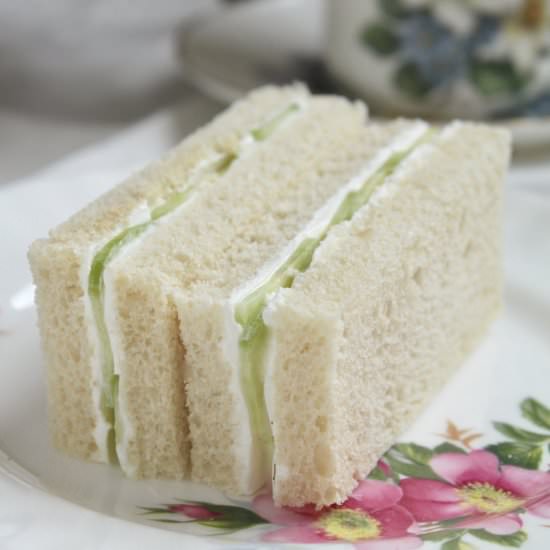cucumber tea sandwiches - Recipe photo by christinascucina