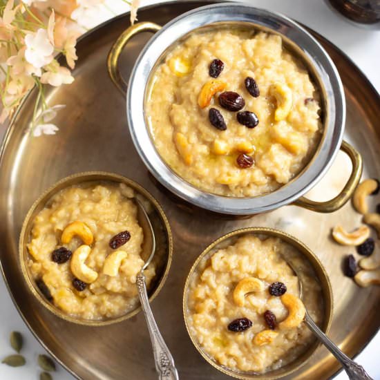 Instant Pot Sweet Pongal - Recipe photo by pipingpotcurry