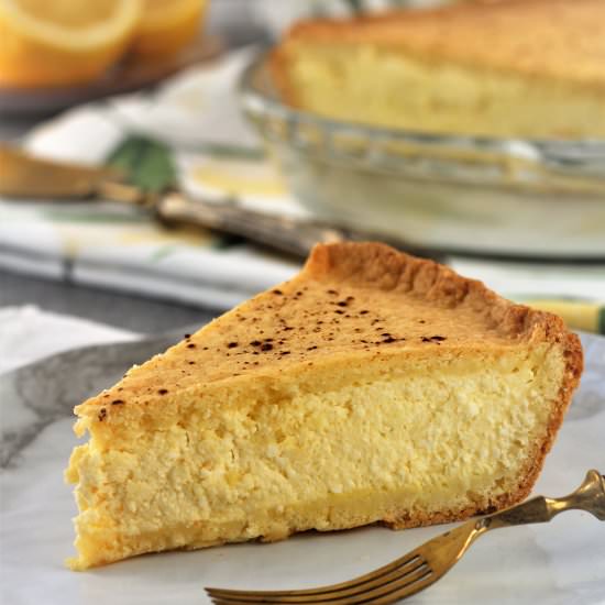 Mom's Sicilian Ricotta Pie - Recipe photo by Mangia Bedda