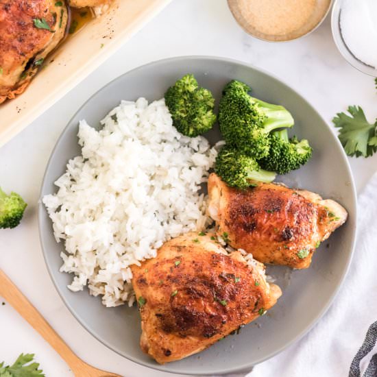 Oven Baked Chicken Thigh - Recipe photo by FoodFolksandFun