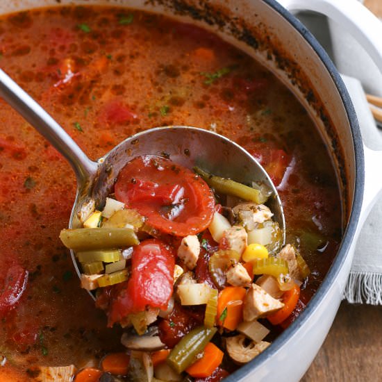 Chicken Vegetable Soup - Recipe photo by EasyBudgetRecipes