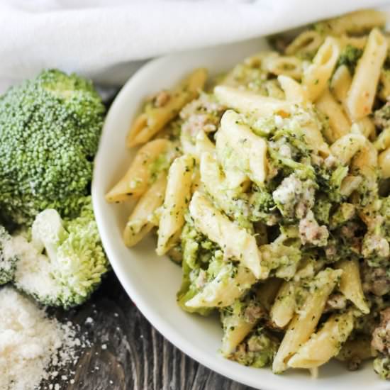 One Pot Italian Sausage & Broccoli - Recipe photo by cookingwcarlee