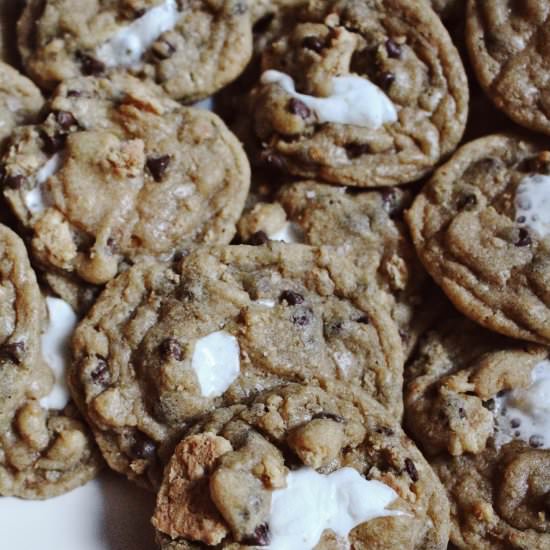 Salted S'mores Cookies - Recipe photo by HungryBlonde