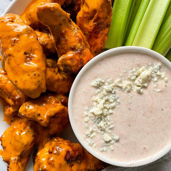 Air Fryer Buffalo Chicken Wings - Recipe photo by frozen_bananas_
