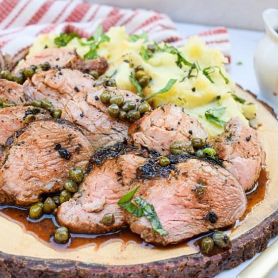 Pork Tenderloin with Pan Sauce - Recipe photo by jamjarkitchen