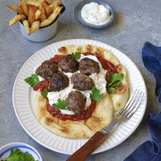 Beef Köfte with spicy tomato sauce - Recipe photo by marilenaskitchen