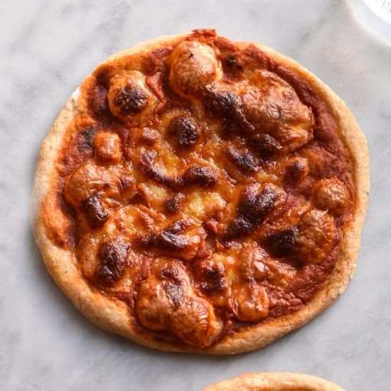 Gluten free sourdough pizza bases - Recipe photo by georgeats
