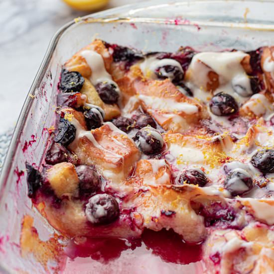 Lemon Blueberry Bread Pudding - Recipe photo by eatdessertsnack