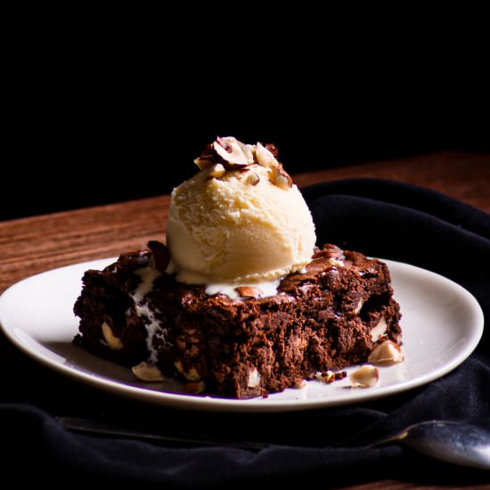 Hazelnut Brownies - Recipe photo by rhubarbandcod
