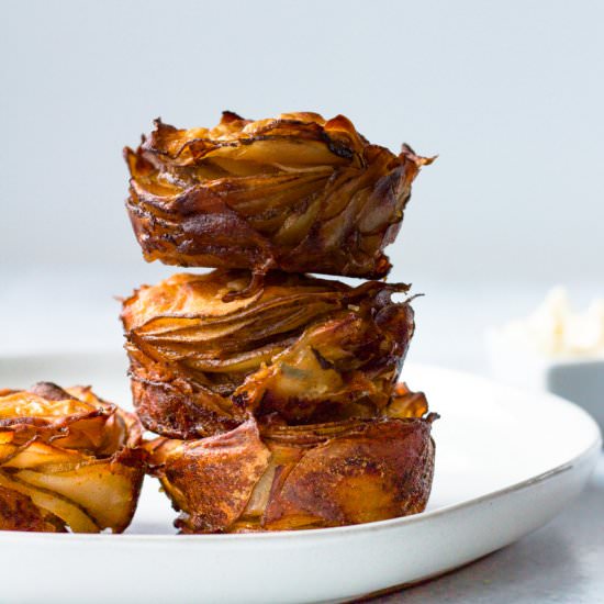 Crispy paprika potato stacks - Recipe photo by onegirl_onekitchen