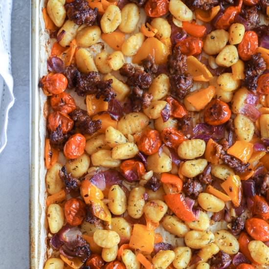 Sheet pan gnocchi and sausage - Recipe photo by onegirl_onekitchen