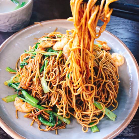 Quick And Easy Shrimp Lo Mein - Recipe photo by aznjenny28