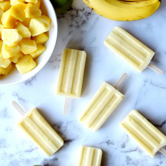 Pineapple Popsicles - Recipe photo by caramelandcashews