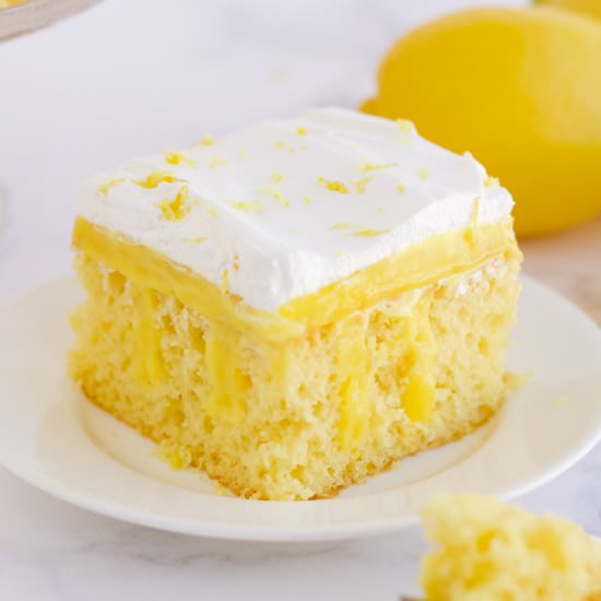 Lemon Poke Cake - Recipe photo by EasyBudgetRecipes