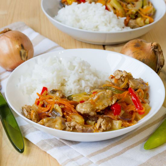 Sweet and sour pork - Recipe photo by mecooks.com