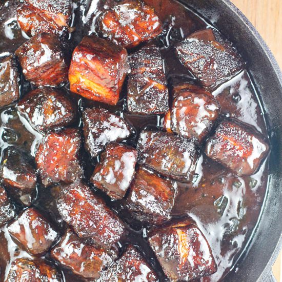 Pork Belly Burnt Ends - Recipe photo by EricasRecipes