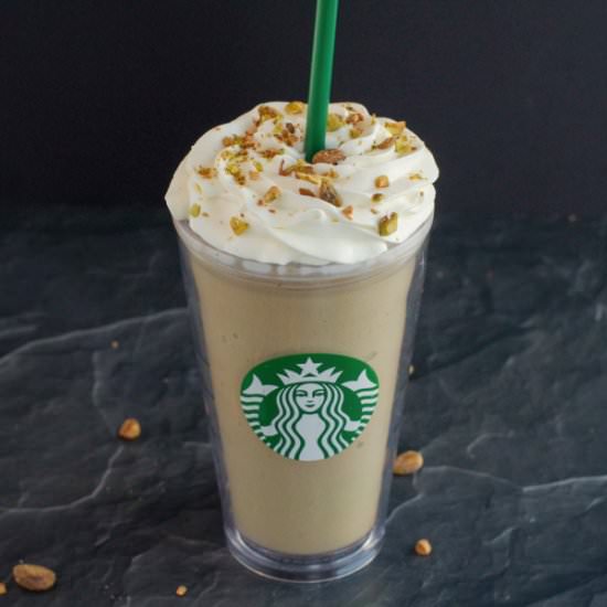 Pistachio Frappuccino - Recipe photo by Food Meanderings