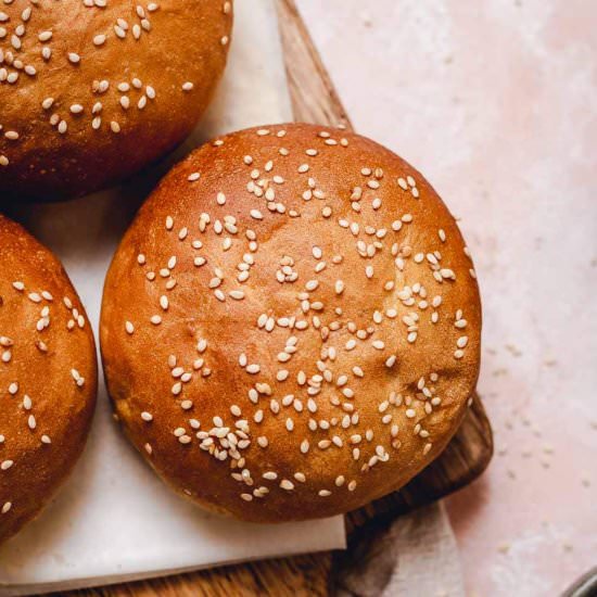Vegan Burger Buns - Recipe photo by myveganminimalist