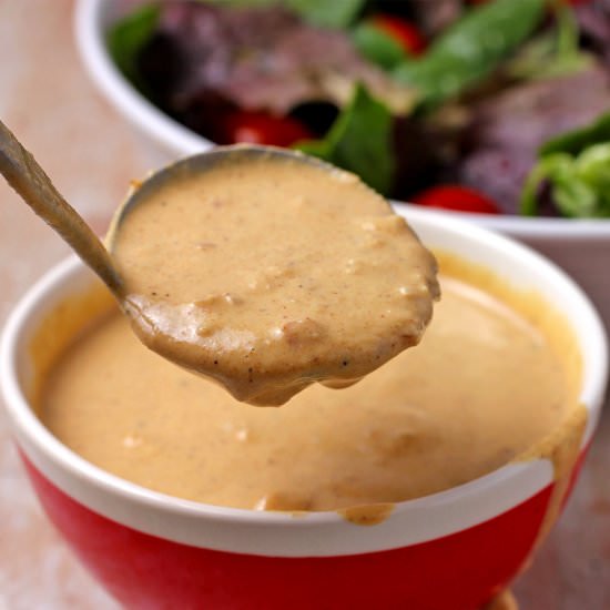 Mustard Tahini Dressing (vegan) - Recipe photo by veganwithgusto