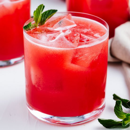 Agua de Sandia (Watermelon Water) - Recipe photo by brokebankvegan
