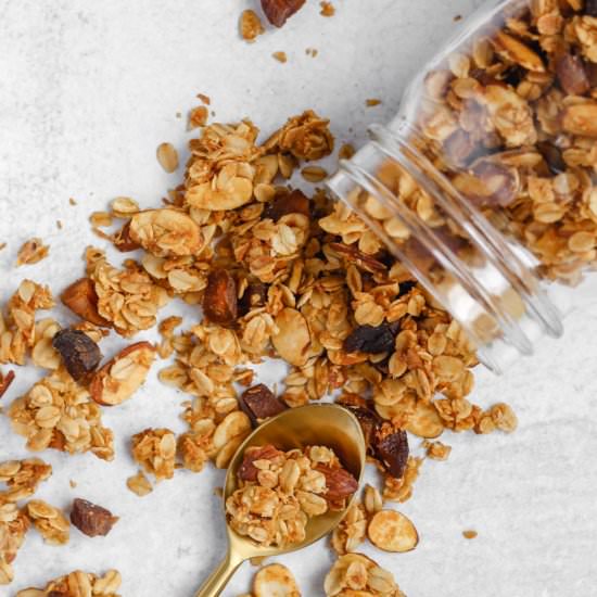 Easy Oat & Honey Granola - Recipe photo by CleanPlateMama
