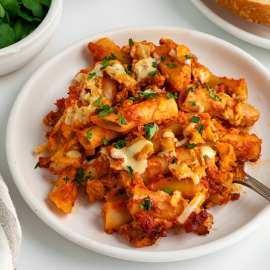 Vegan Baked Ziti - Recipe photo by purelykaylie