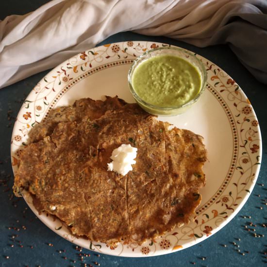 Multi Millet Thalipeeth - Recipe photo by evergreendishes