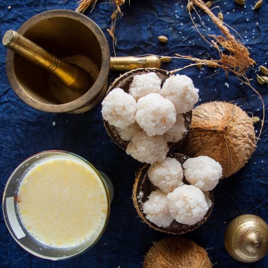 Coconut Laddoo Recipe - Recipe photo by Puja