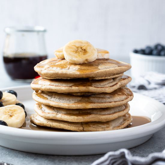 Fluffy Oat Flour Pancakes - Recipe photo by flavorthemoments