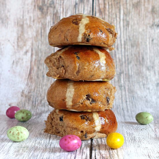 Gluten Free Hot Cross Buns - Recipe photo by glutenfreealchemist