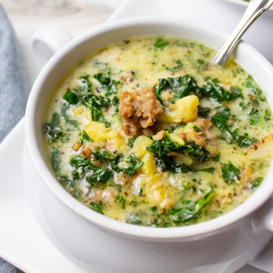 Flavorful AIP Zuppa Toscana - Recipe photo by HurriedHealthNut