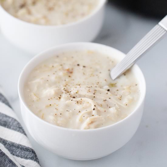Creamy Chicken & Rice Soup - Recipe photo by emihill