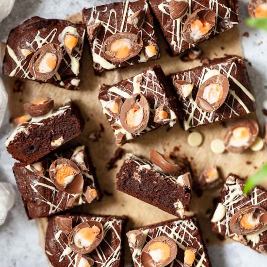 Creme Egg Brownies - Recipe photo by littlesugarsnaps
