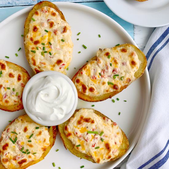 Pimento Cheese Potato Skins - Recipe photo by Theyummymuffin