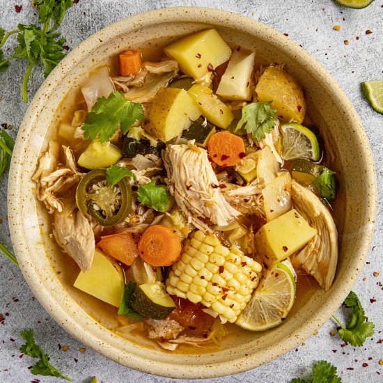 Caldo de Pollo - Recipe photo by ChiliPepperMadness