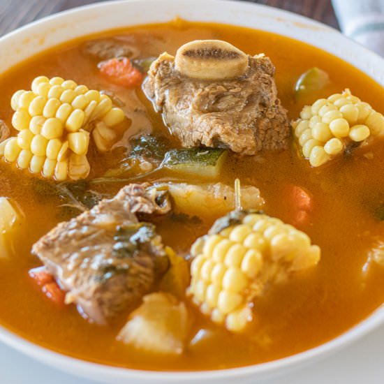 Caribbean Beef, Veggies & Rice Soup - Recipe photo by Belquistwist