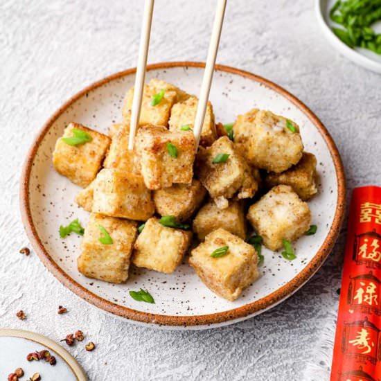 Salt and Pepper Tofu - Recipe photo by Darn Good Veggies