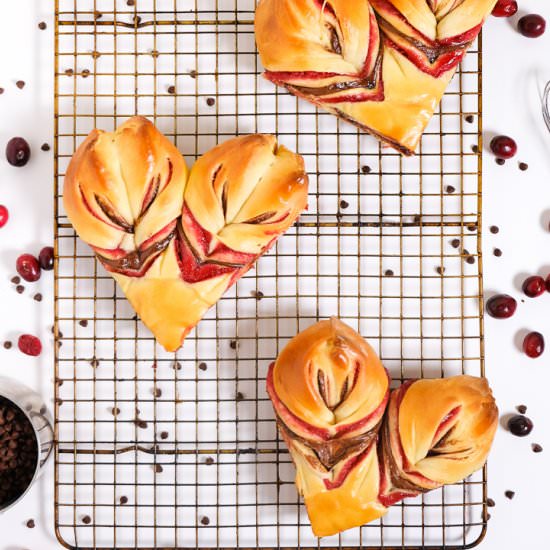 Cranberry Nutella Loaves - Recipe photo by DomesticBatchAsh