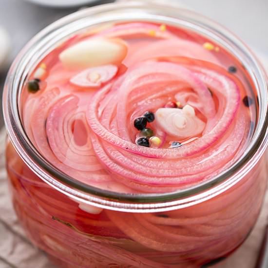 Pickled Red Onions - Recipe photo by bellyfull