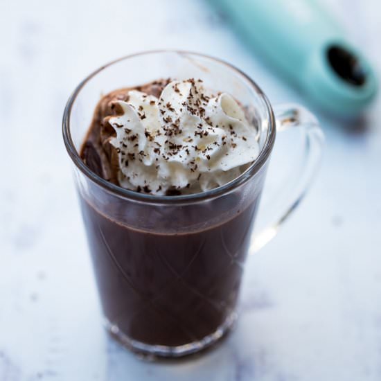 Oat Milk Hot Chocolate - Recipe photo by Chef Molly