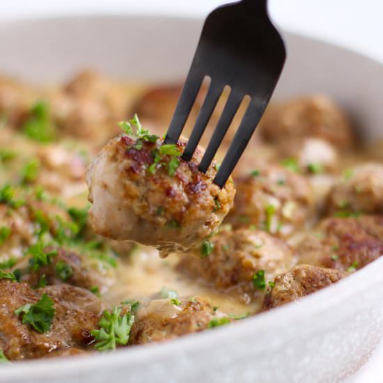 Easy Gluten-free Swedish Meatballs - Recipe photo by GrainFreeTable